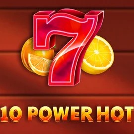 10 Power Hot slot logo by Amusnet Interactive at Hollywin Casino