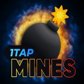 1Tap Mines game by Turbo Games – logo hosted on Hollywin Casino