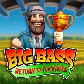 Big Bass Return to the Races logo by Pragmatic Play at Hollywin Casino