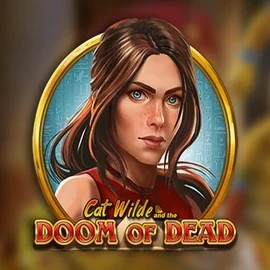 Official Slots logo: Cat Wilde and the Doom of Dead by Play'n GO at Hollywin Casino