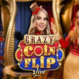 Crazy Coin Flip game by Evolution – logo hosted on Hollywin Casino