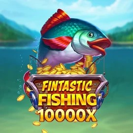 Fintastic Fishing slot logo by Foxium at Hollywin Casino