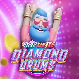 Official Slots logo: Hyper Strike Diamond Drums by Gameburger Studios at Hollywin Casino
