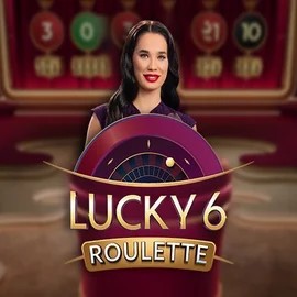 Lucky 6 Roulette slot logo by Pragmatic Play at Hollywin Casino
