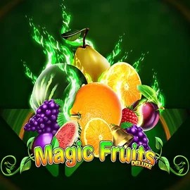 Magic Fruits Deluxe logo by Wazdan at Hollywin Casino