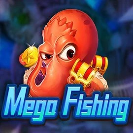 Mega Fishing slot logo by TaDa Gaming at Hollywin Casino