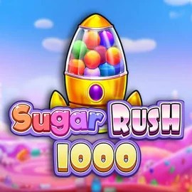 Sugar Rush 1000 logo by Pragmatic Play Hollywin Casino