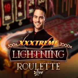 XXXtreme Lightning Roulette logo by Evolution at Hollywin Casino